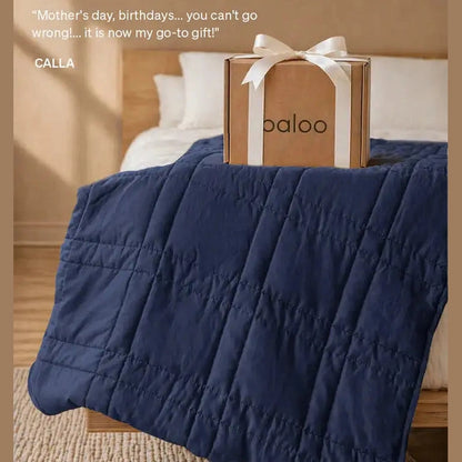 Baloo Weighted Throw - 12lbs Luna Blue