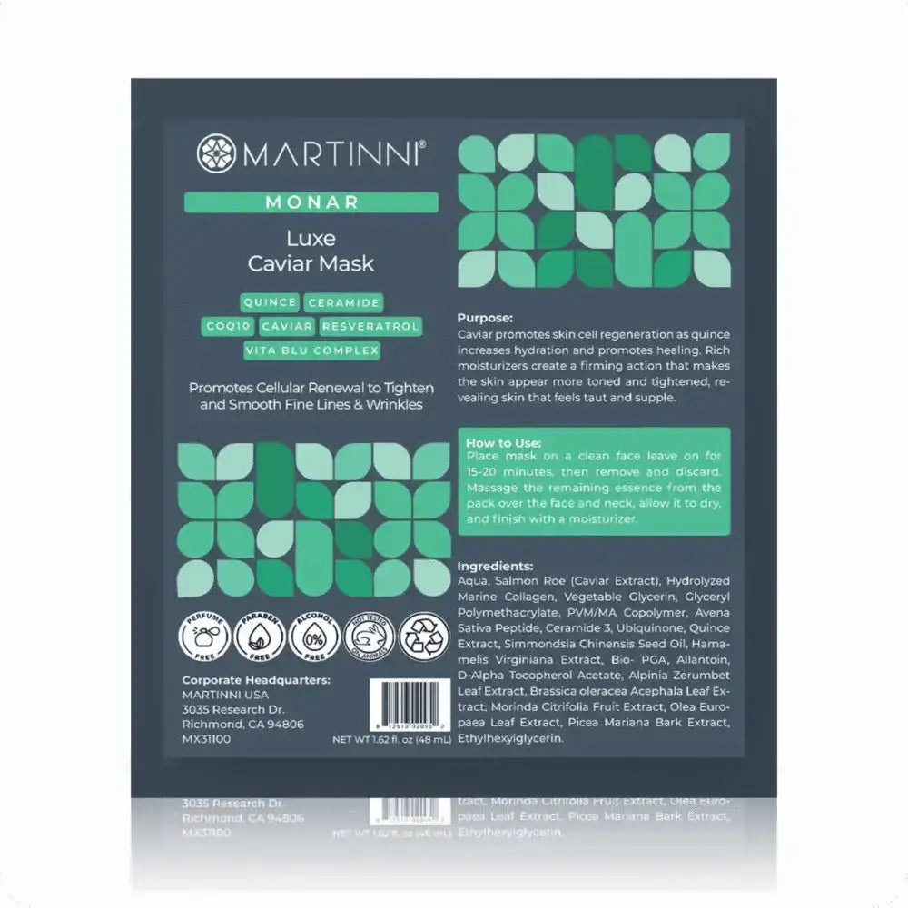 Martinni Luxe Caviar Sheet Mask