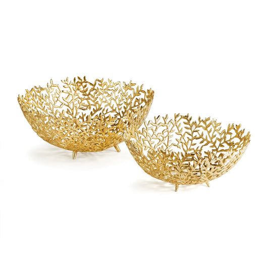 CELINE DECORATIVE BOWLS, SET OF 2
