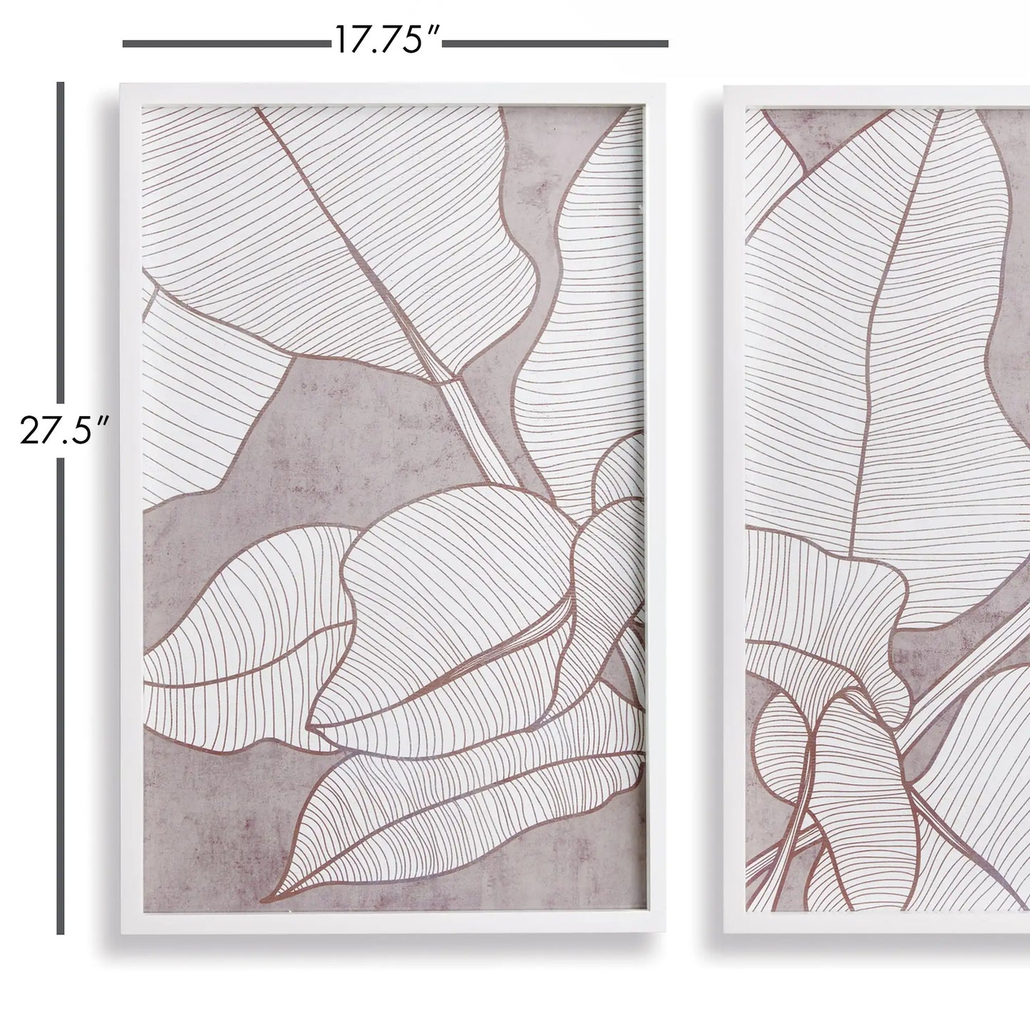 PALM LEAF PRINTS, SET OF 2 - view 2