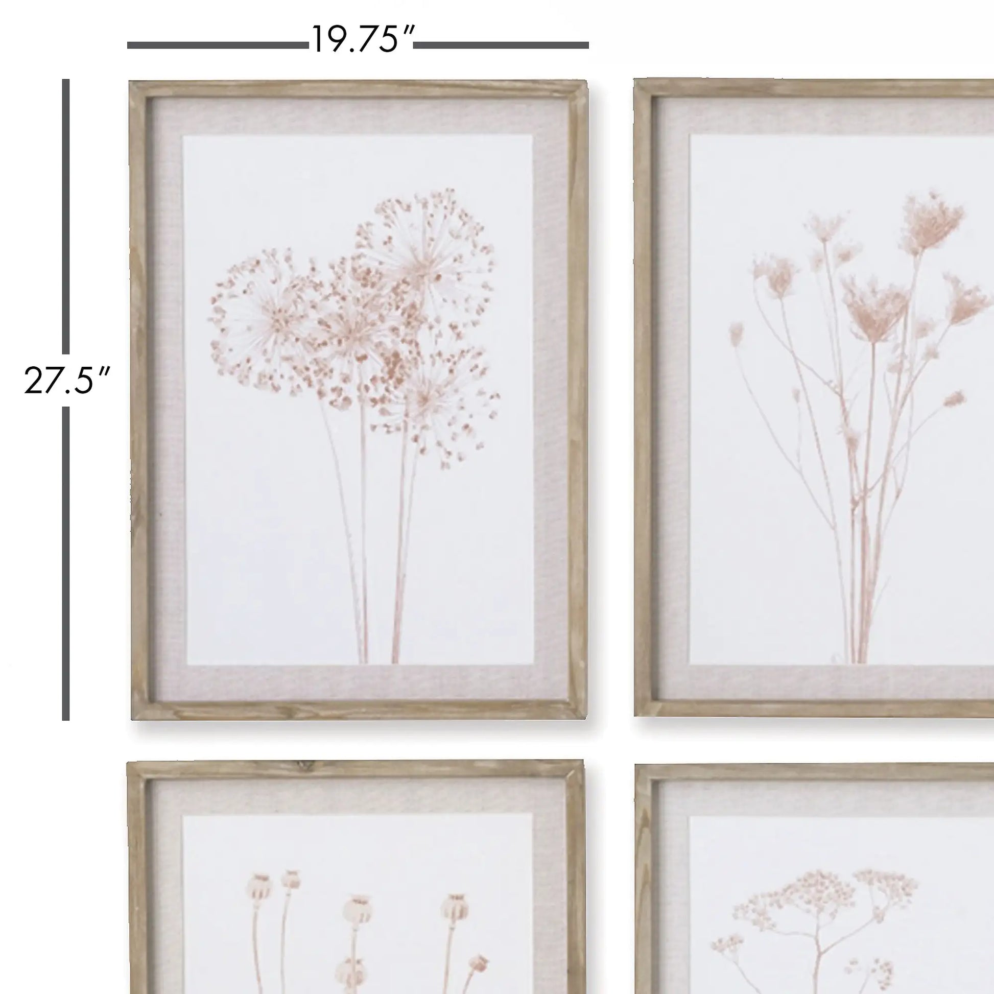STYLIZED BOTANICAL PRINTS, SET OF 4 - view 2