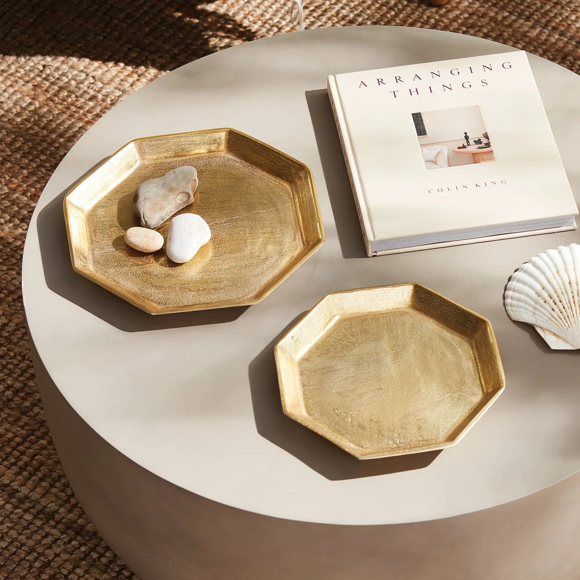 DEZI OCTAGONAL SERVING TRAYS, SET OF 2 - view 2