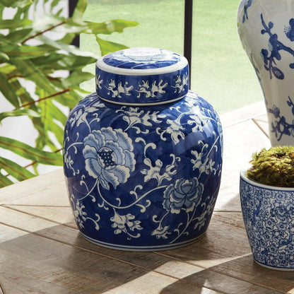 BARCLAY BUTERA DYNASTY LOTUS LIDDED JAR - view 2