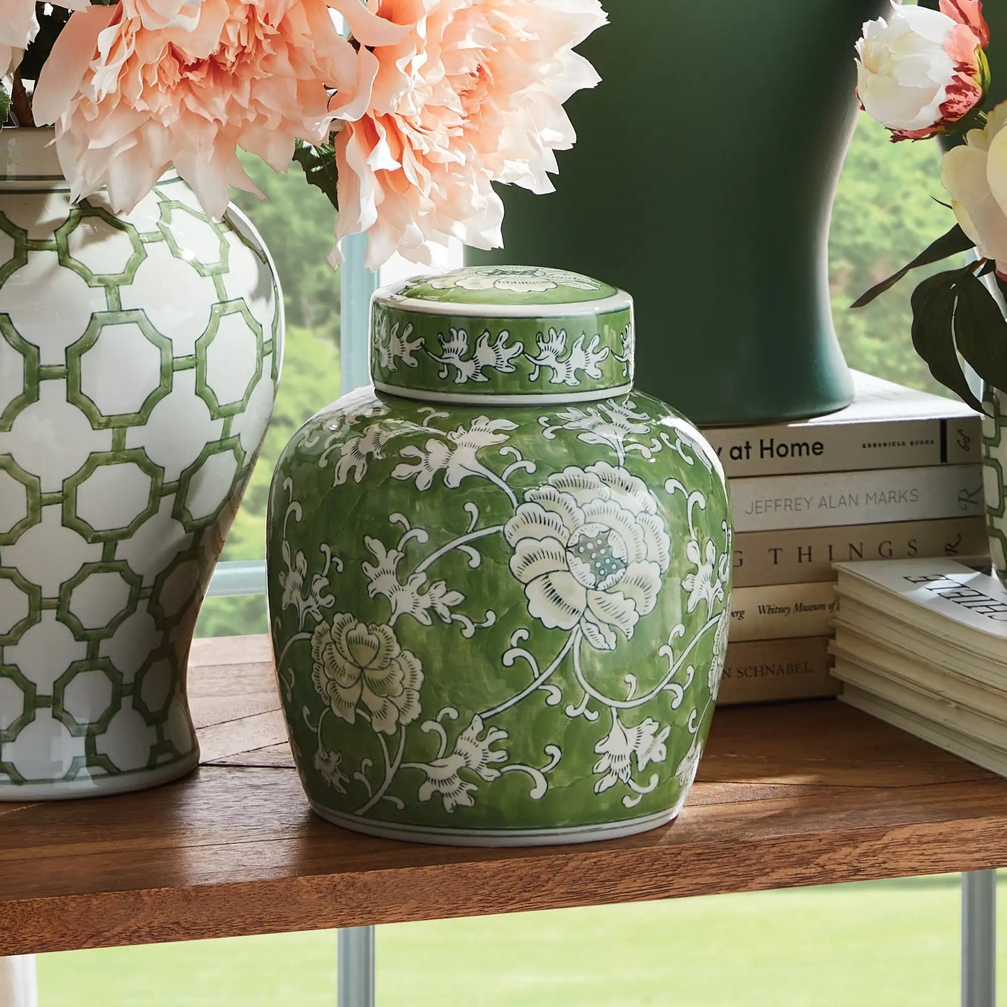 IMPERIAL LOTUS LIDDED JAR - view 2
