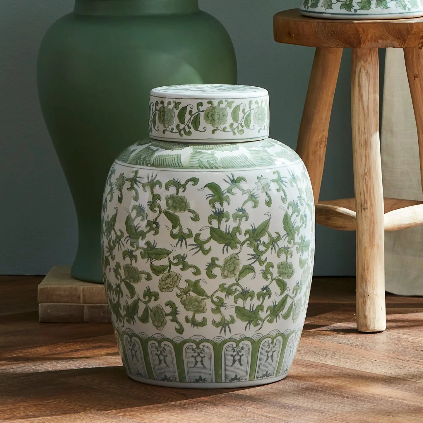 IMPERIAL BLOSSOM LIDDED JAR - view 2