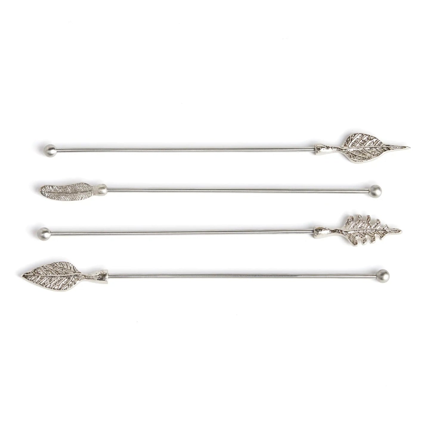 LEAF SWIZZLE STICKS, SET OF 4
