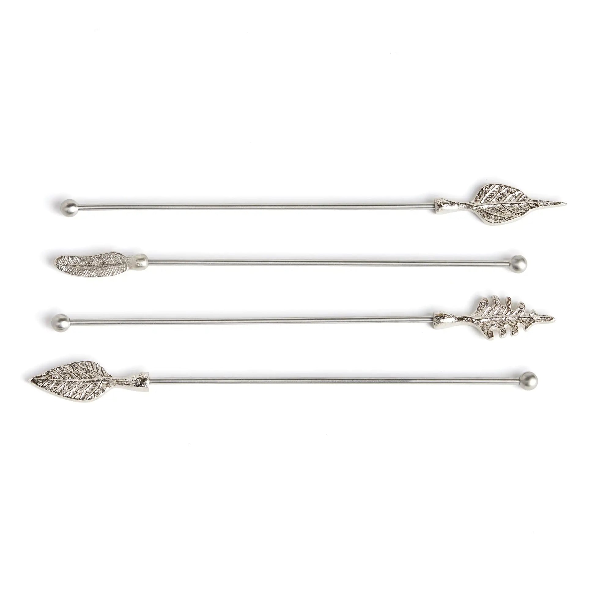 LEAF SWIZZLE STICKS, SET OF 4
