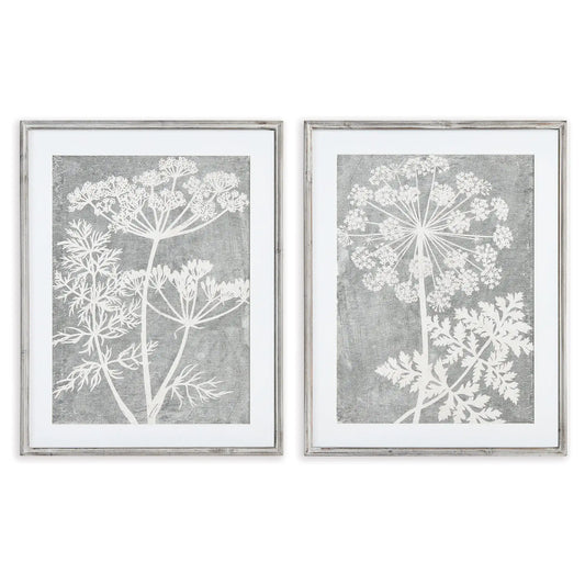 BLOOMING QUEEN ANNE'S LACE PRINTS, SET OF 2