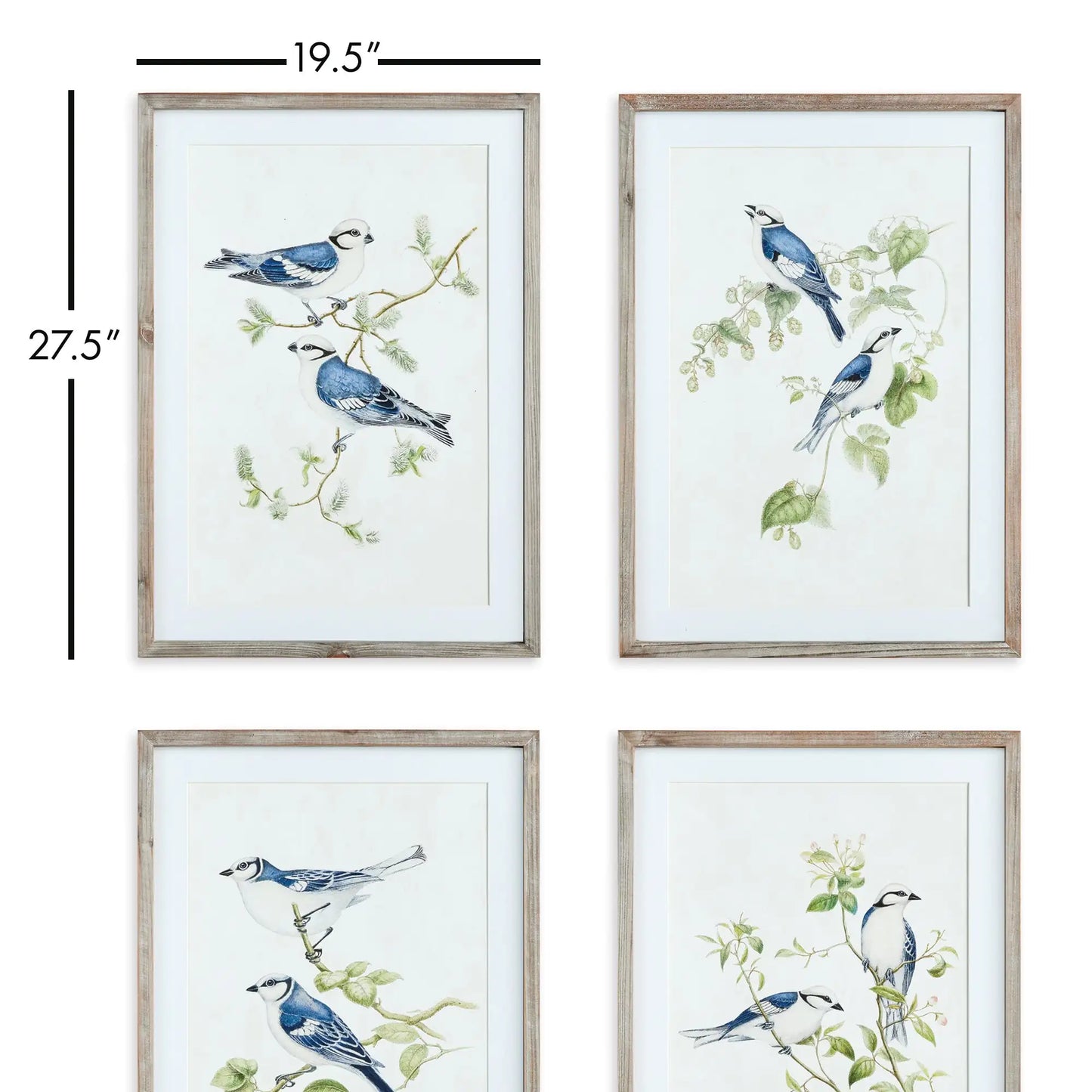 BLUE BIRDS PRINTS, SET OF 4 - view 2