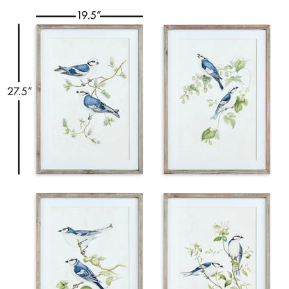 BLUE BIRDS PRINTS, SET OF 4 - view 2