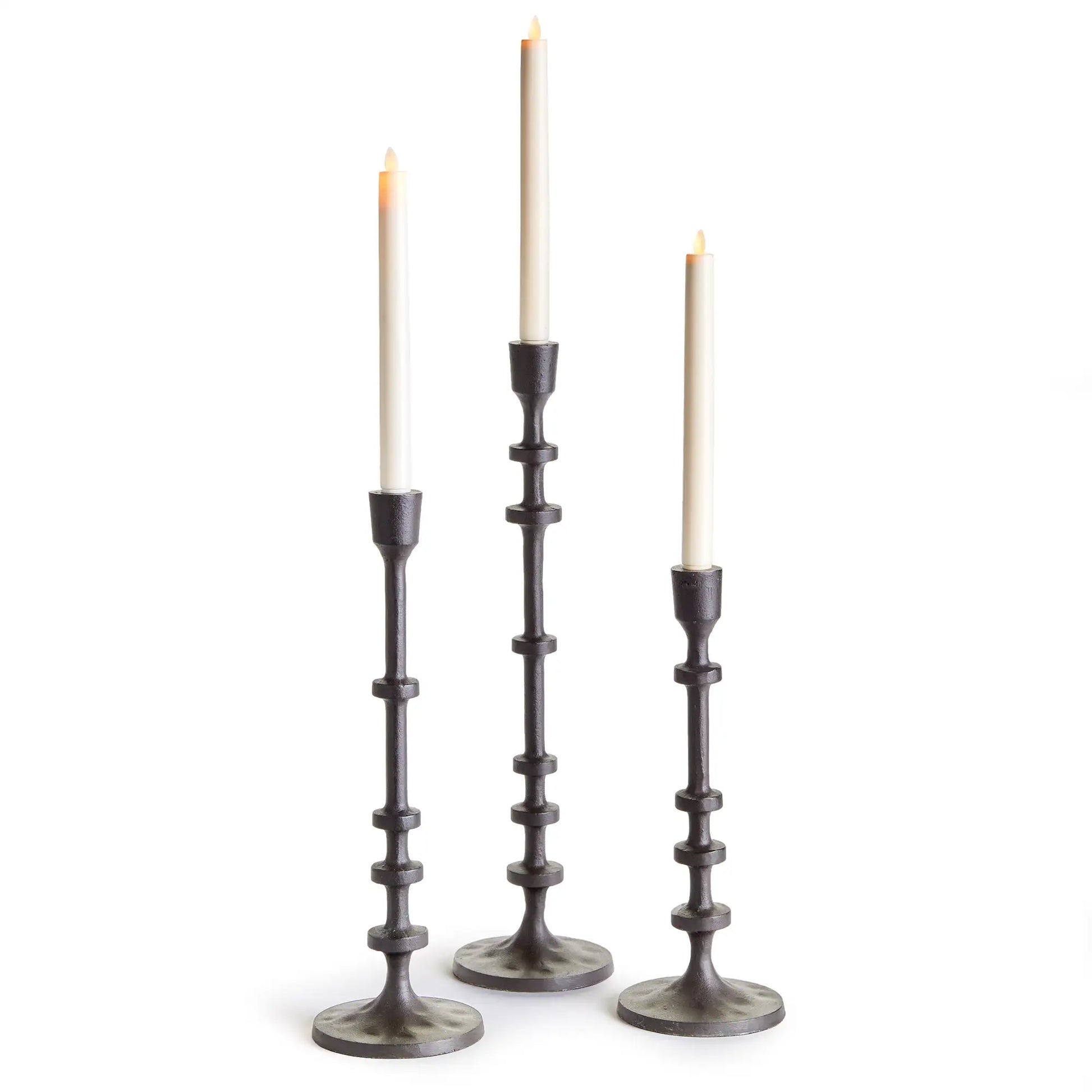 ABACUS TAPER HOLDERS, SET OF 3