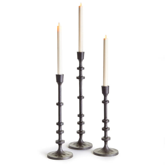 ABACUS TAPER HOLDERS, SET OF 3