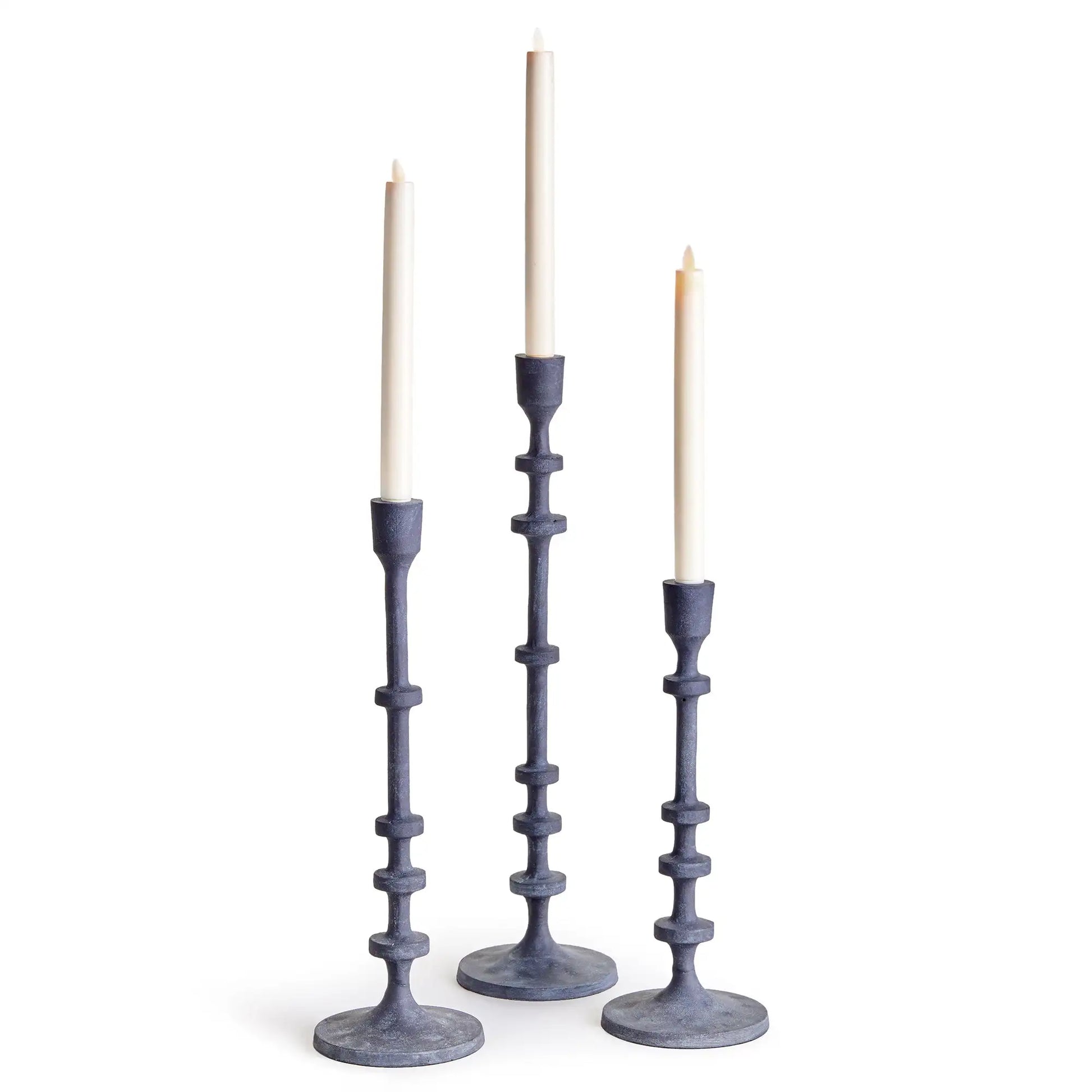 ABACUS TAPER HOLDERS, SET OF 3
