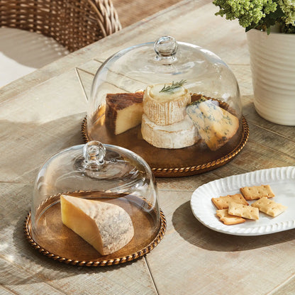 BRAIDEN TRAY WITH CLOCHE SMALL - view 2