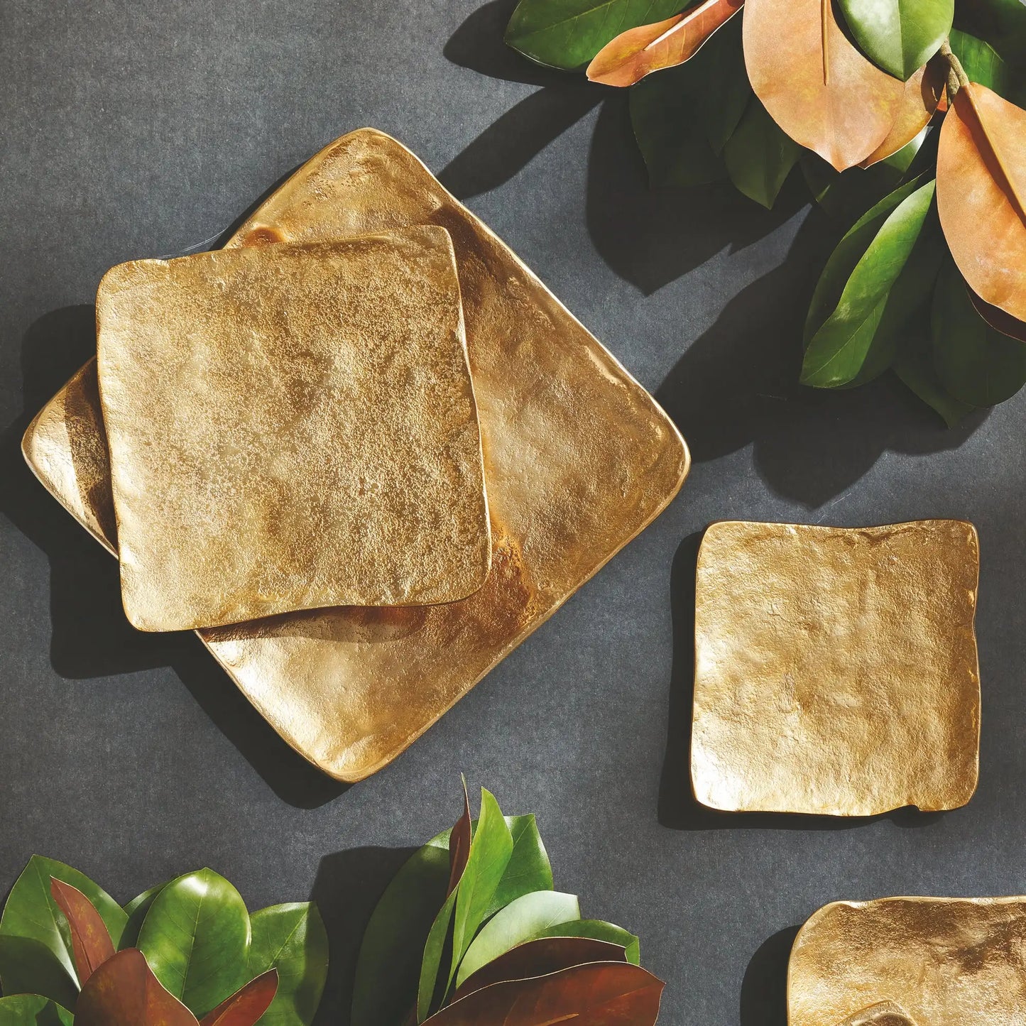 IMANI DECORATIVE SQUARE TRAYS, SET OF 3 - view 2
