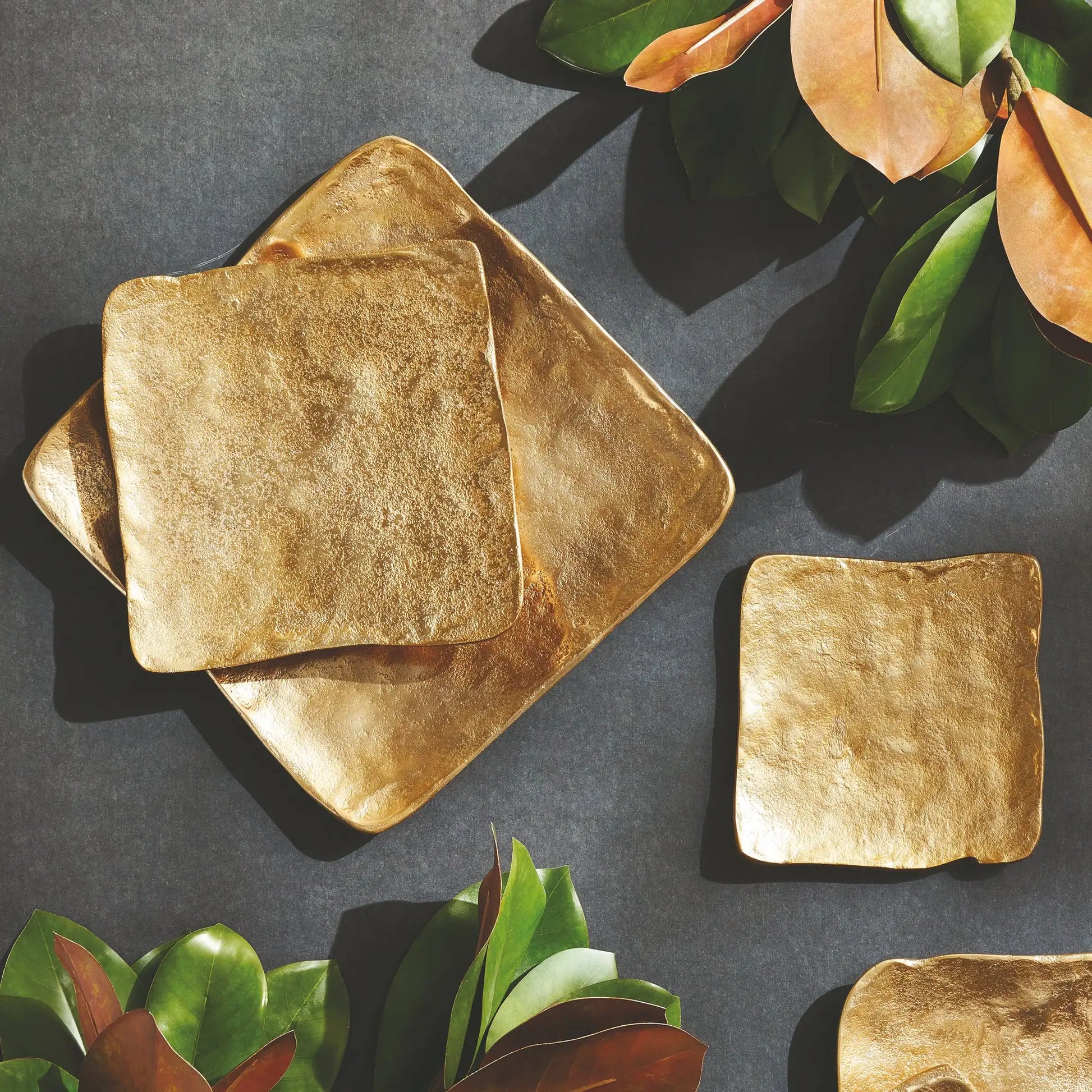 IMANI DECORATIVE SQUARE TRAYS, SET OF 3 - view 2