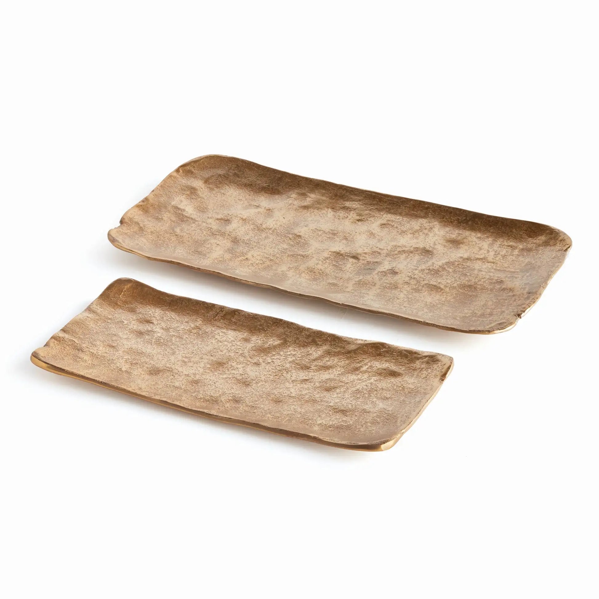 IMANI DECORATIVE RECTANGULAR TRAYS, SET OF 2