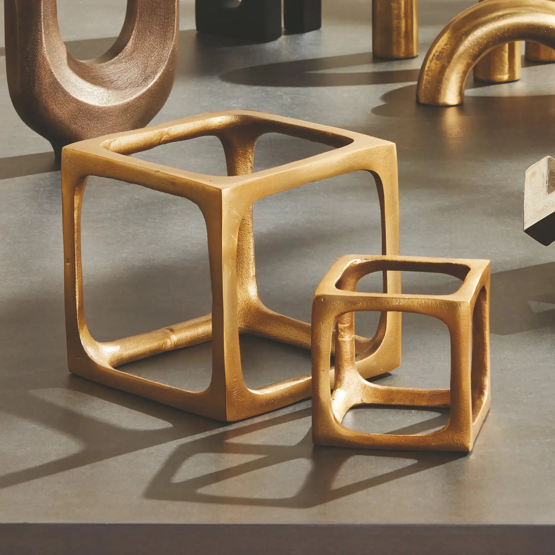 CUBIST SCULPTURES, SET OF 2 - view 2