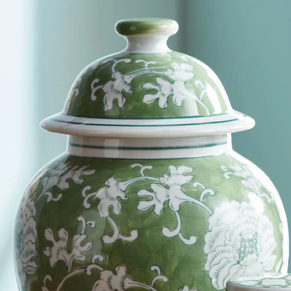 IMPERIAL LOTUS LIDDED GINGER JAR - view 2