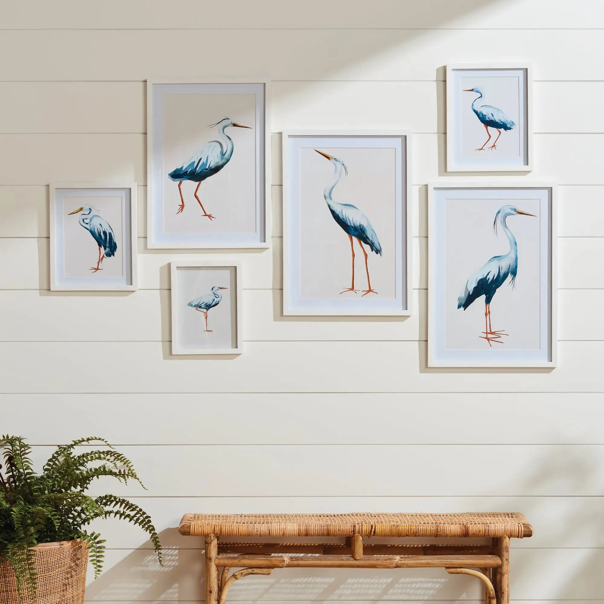 BLUE HERON GALLERY PRINTS, SET OF 6 - view 2