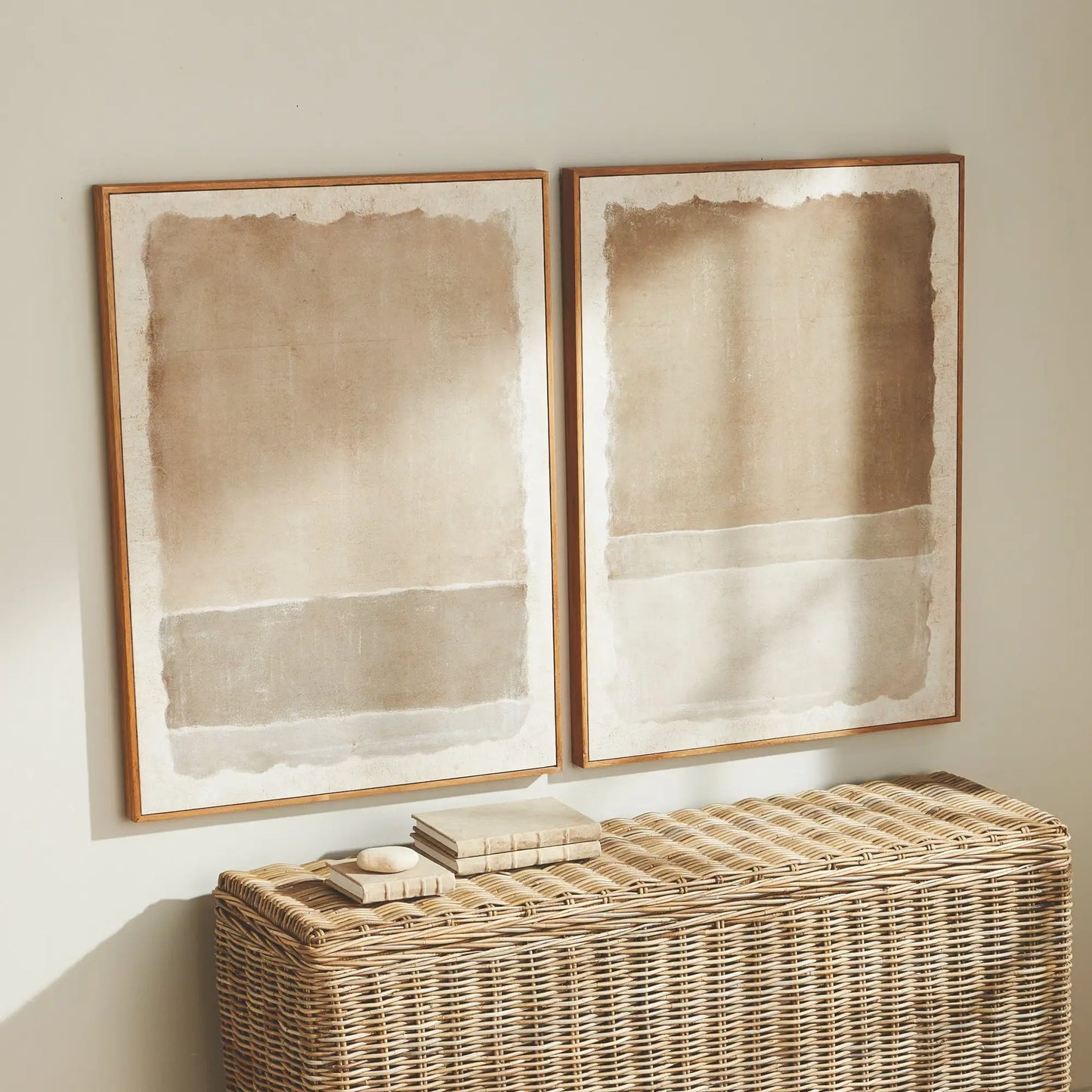 COMPOSITION IN TAUPE GICLEES, SET OF 2 - view 3