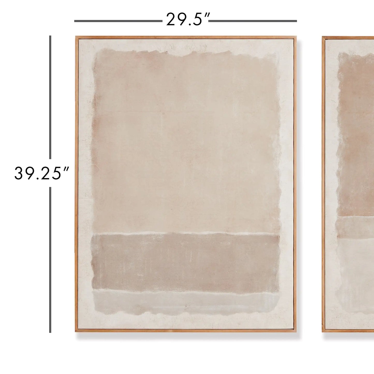 COMPOSITION IN TAUPE GICLEES, SET OF 2 - view 2