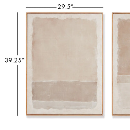 COMPOSITION IN TAUPE GICLEES, SET OF 2 - view 2