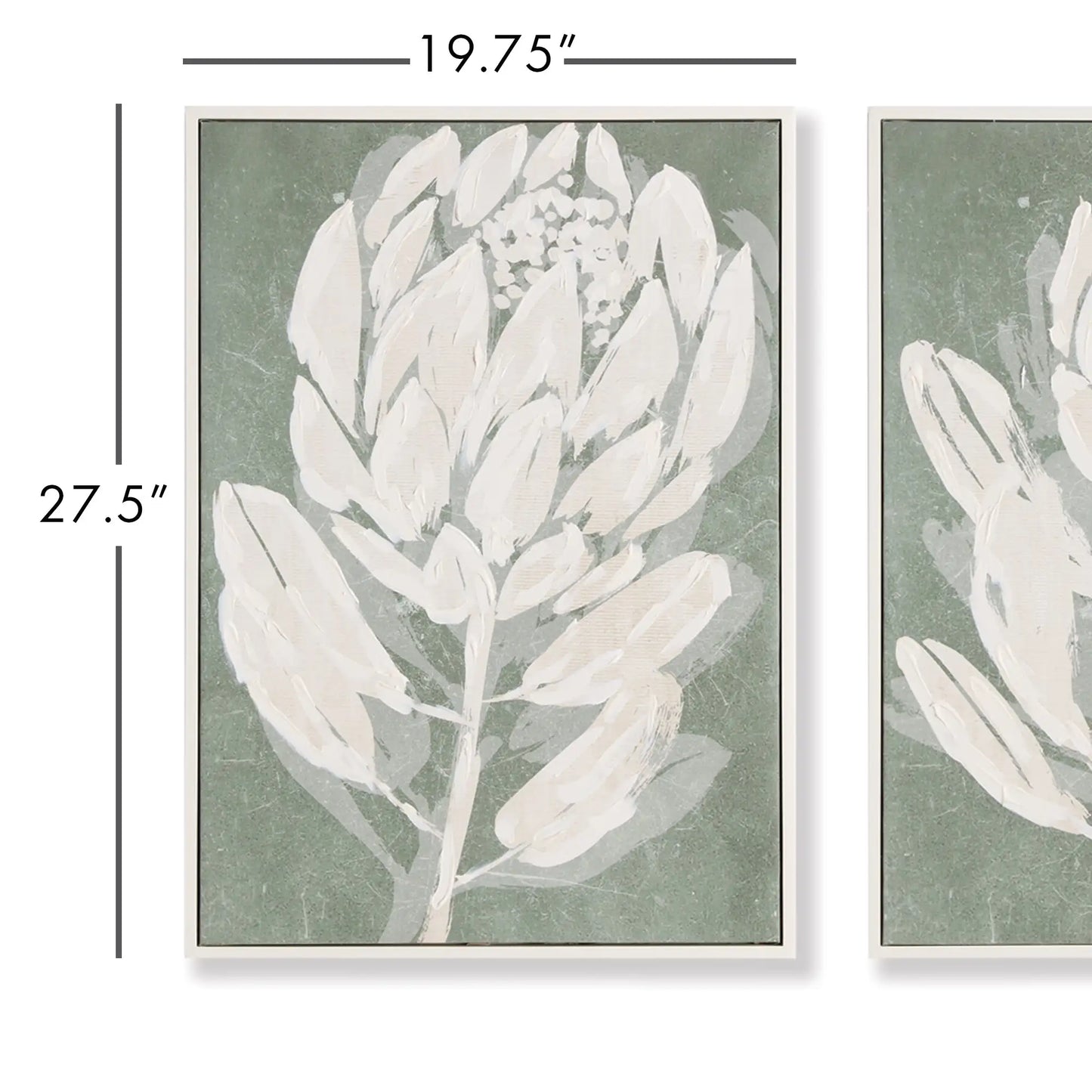 PROTEA TRIPTYCH HAND-EMBELLISHED GICLEES, SET OF 3 - view 2