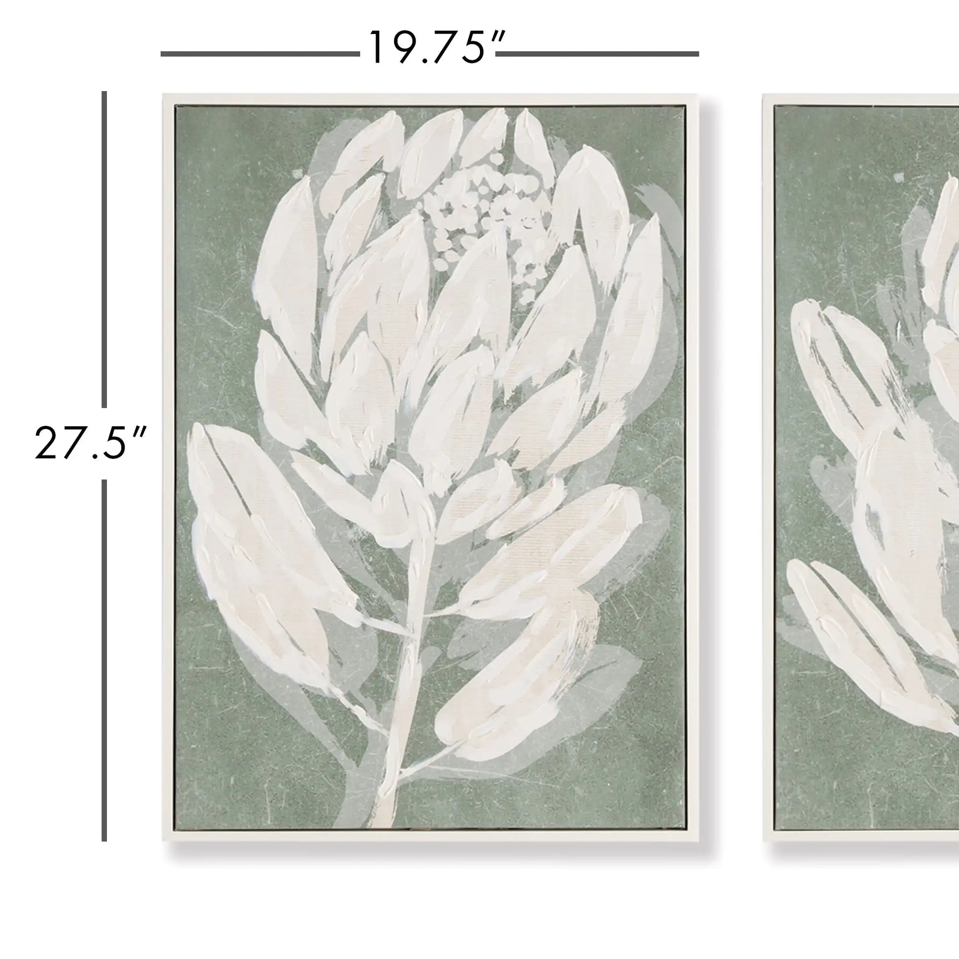PROTEA TRIPTYCH HAND-EMBELLISHED GICLEES, SET OF 3 - view 2