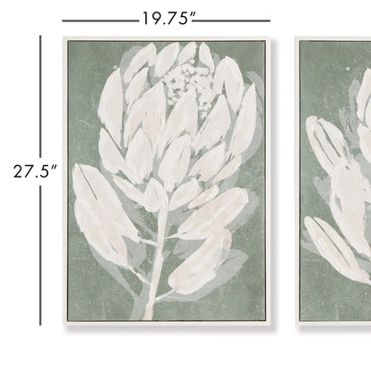 PROTEA TRIPTYCH HAND-EMBELLISHED GICLEES, SET OF 3 - view 2