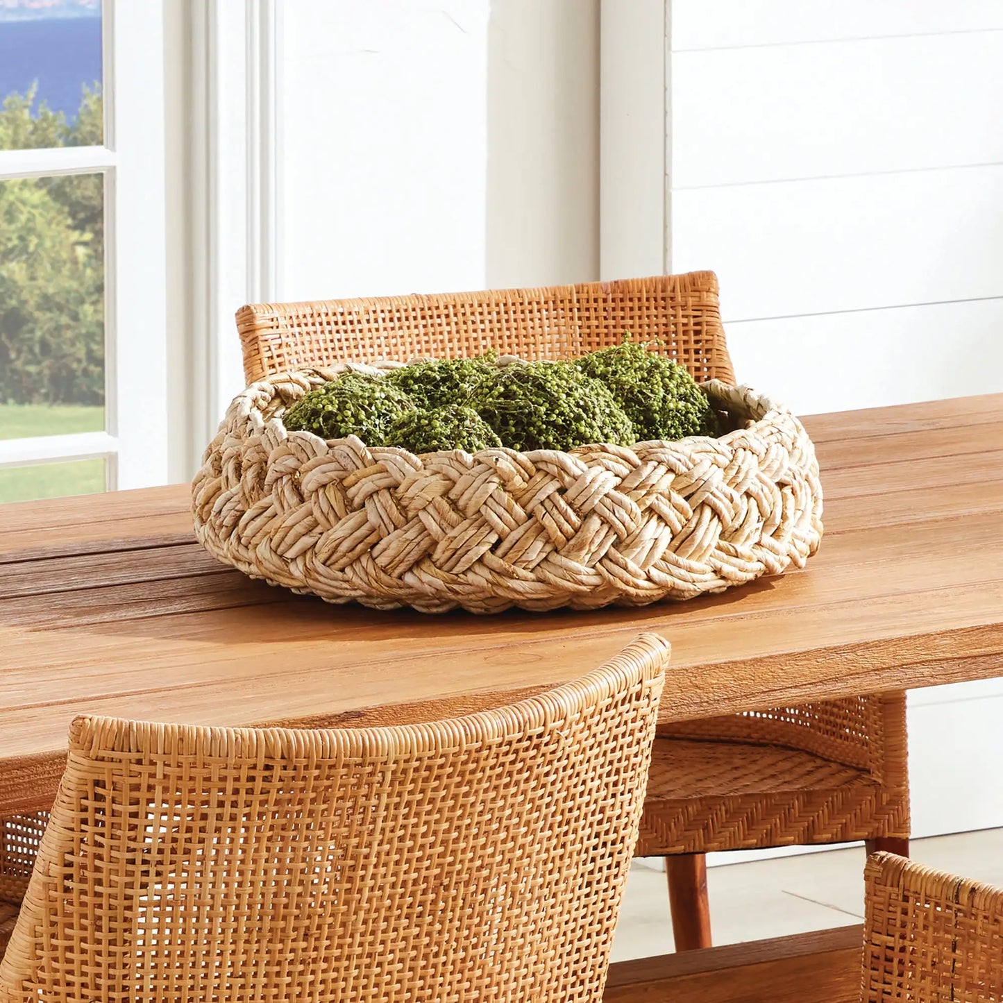 ABACA FRENCH BRAIDED BASKETS, SET OF 2 - view 2