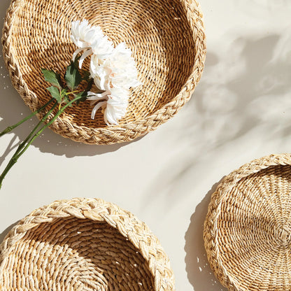 ABACA FRENCH BRAIDED BASKETS, SET OF 2 - view 3