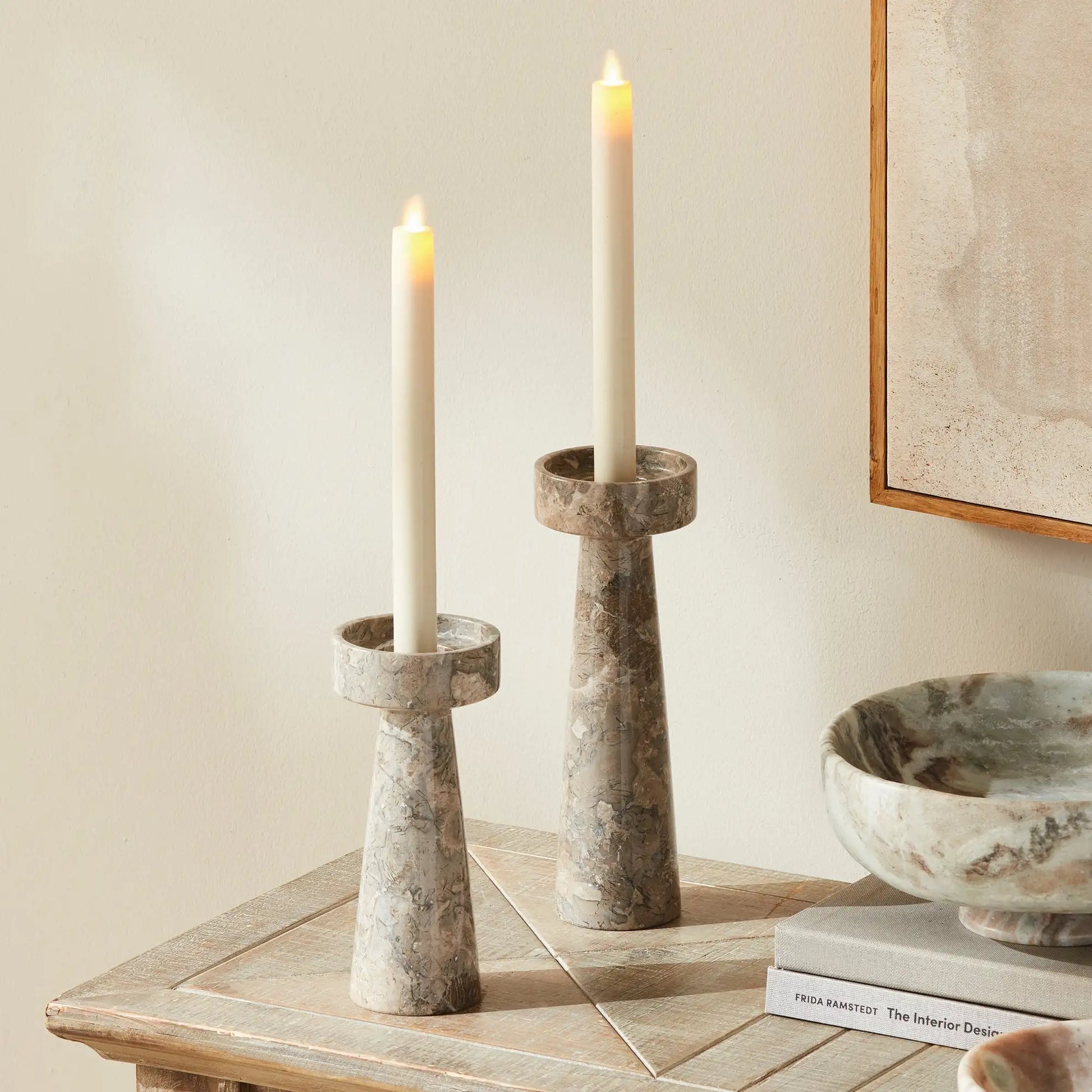 TERRENE CANDLE STANDS, SET OF 2 - view 2