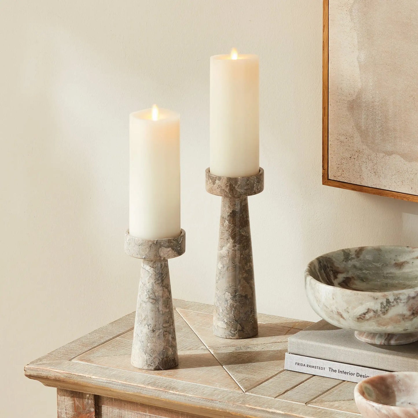 TERRENE CANDLE STANDS, SET OF 2 - view 3