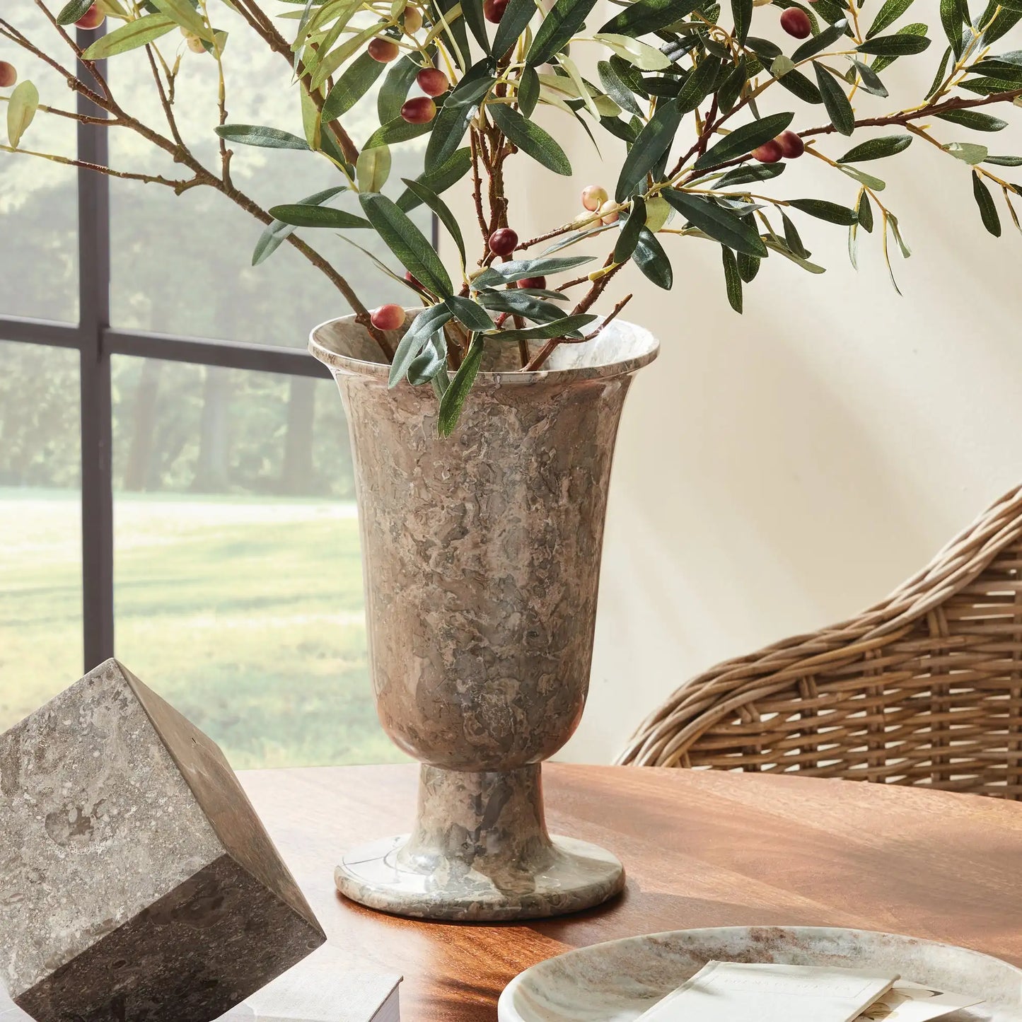 CLARIA FOOTED VASE - view 2