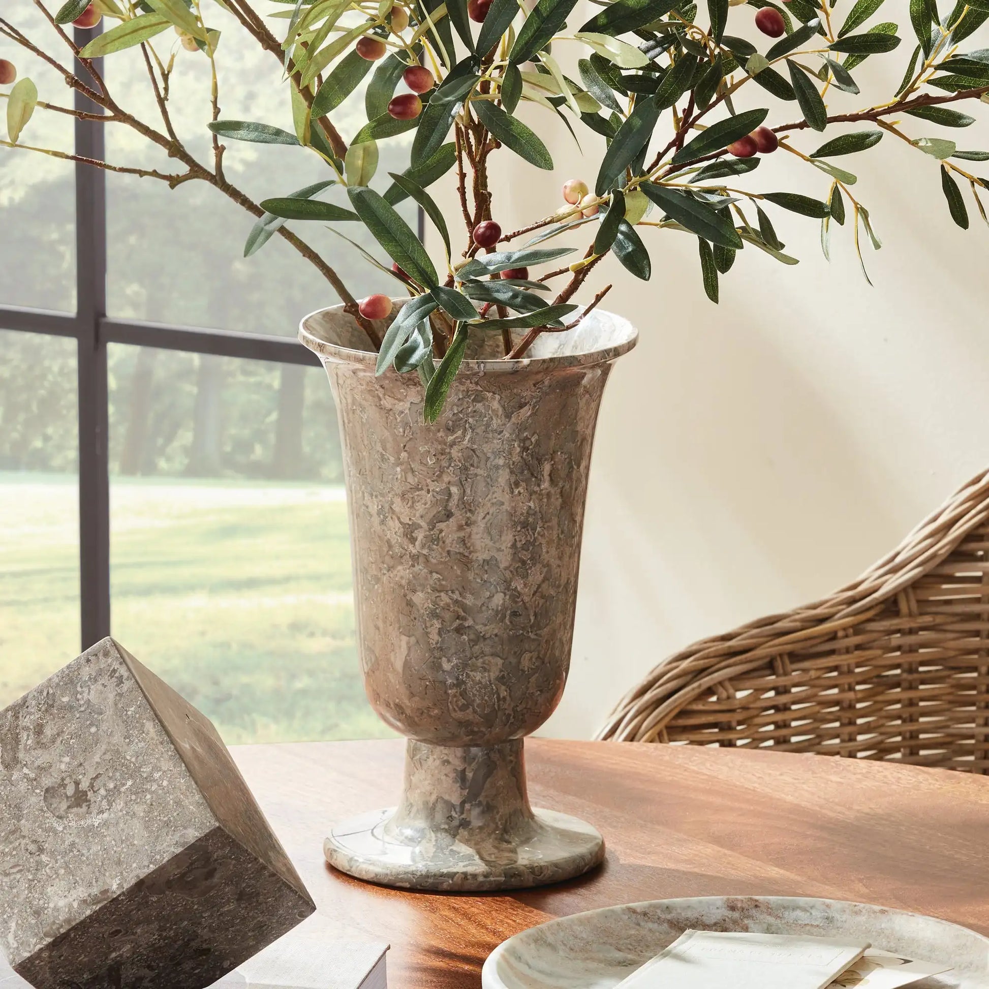 CLARIA FOOTED VASE - view 2