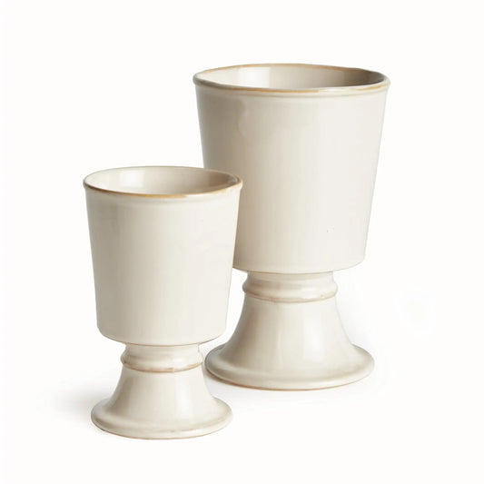 KELCY FOOTED CACHEPOTS, SET OF 2