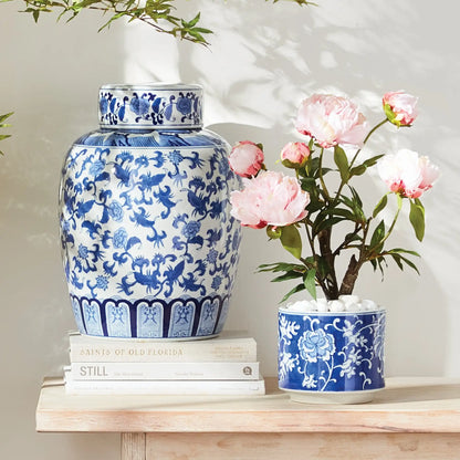 BARCLAY BUTERA DYNASTY BLOSSOM LIDDED JAR - view 2
