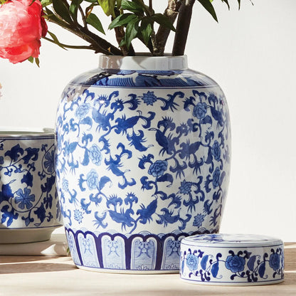 BARCLAY BUTERA DYNASTY BLOSSOM LIDDED JAR - view 3