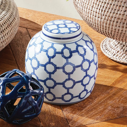 BARCLAY BUTERA DYNASTY LINK LIDDED JAR - view 2
