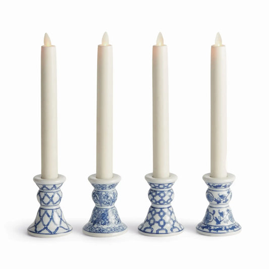 BARCLAY BUTERA DYNASTY MINI TAPER HOLDERS, SET OF 4