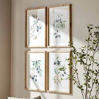 OLIVE STEMS STUDY, SET OF 4 - view 2