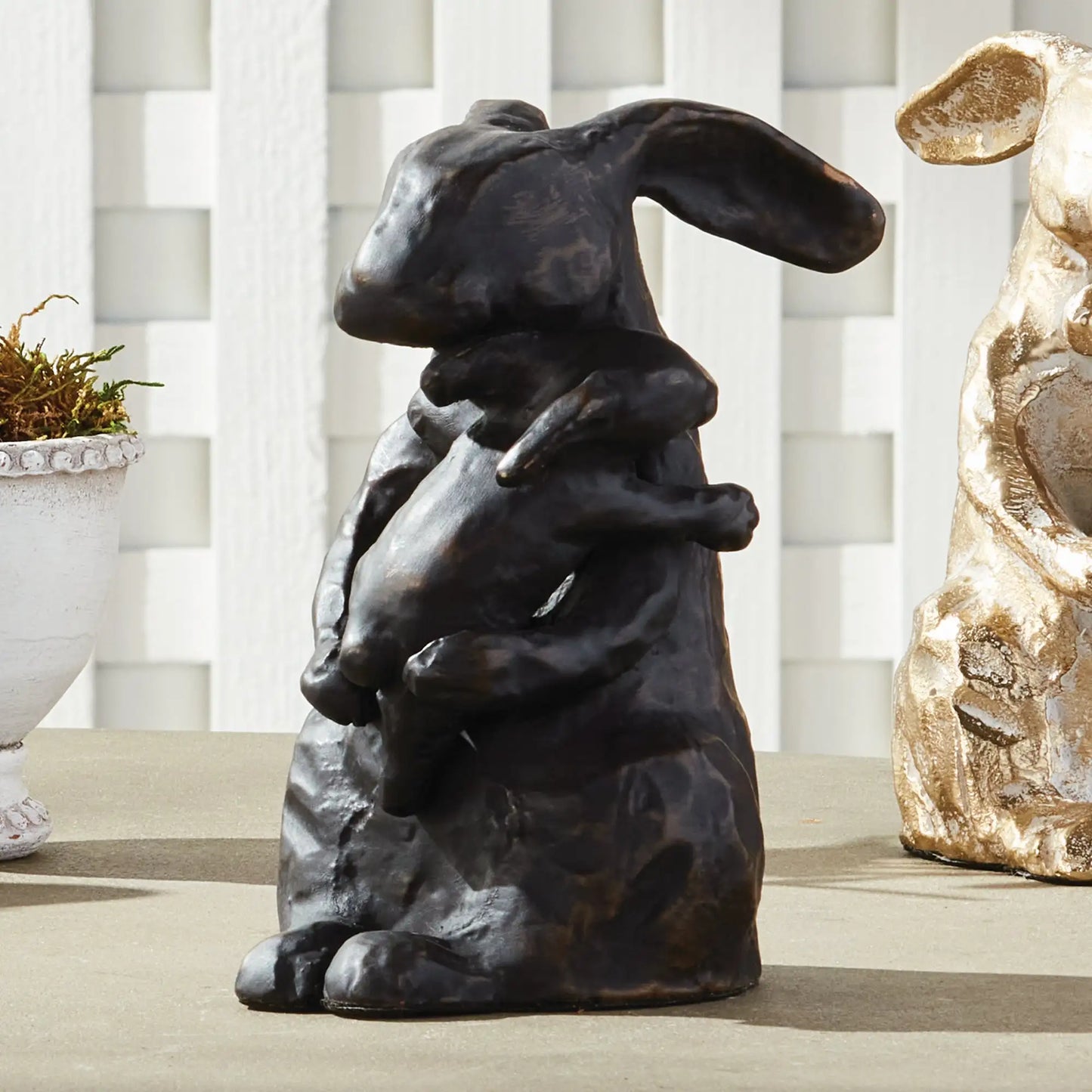 MOTHER RABBIT SCULPTURE - view 2