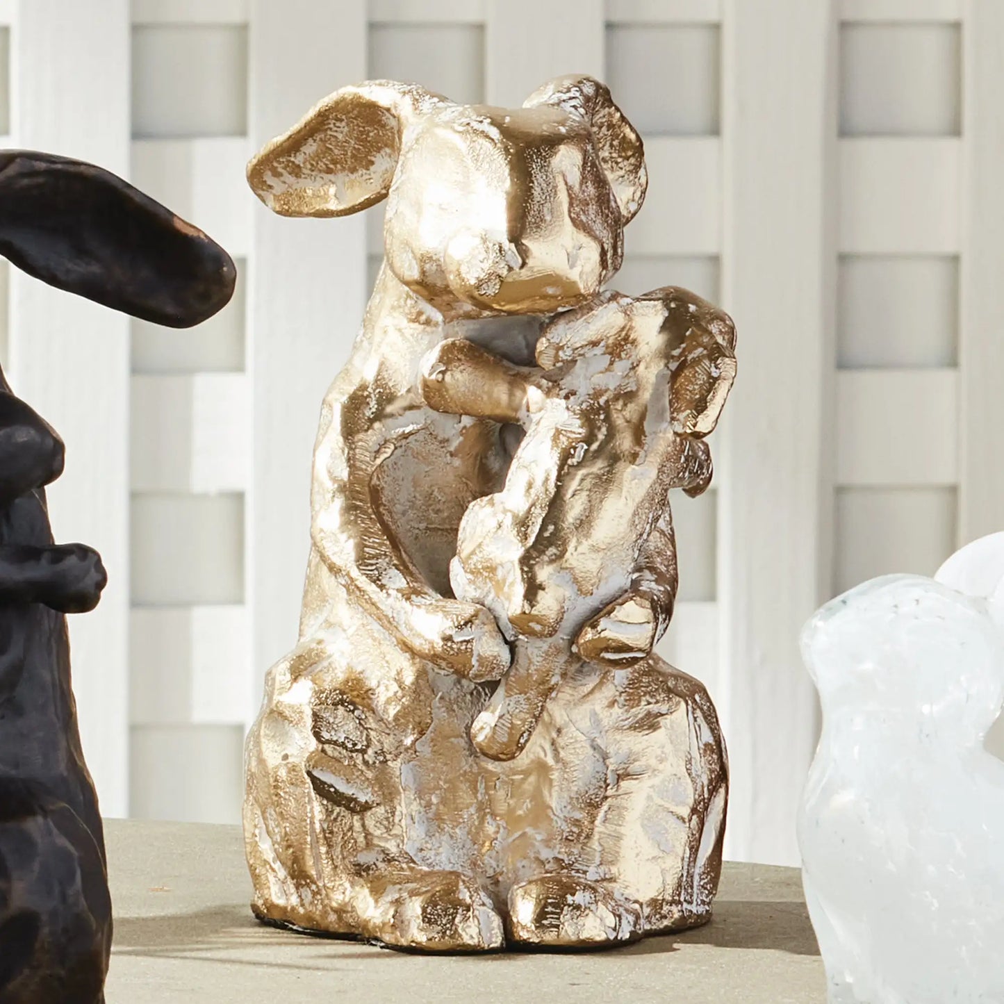 MOTHER RABBIT SCULPTURE - view 2