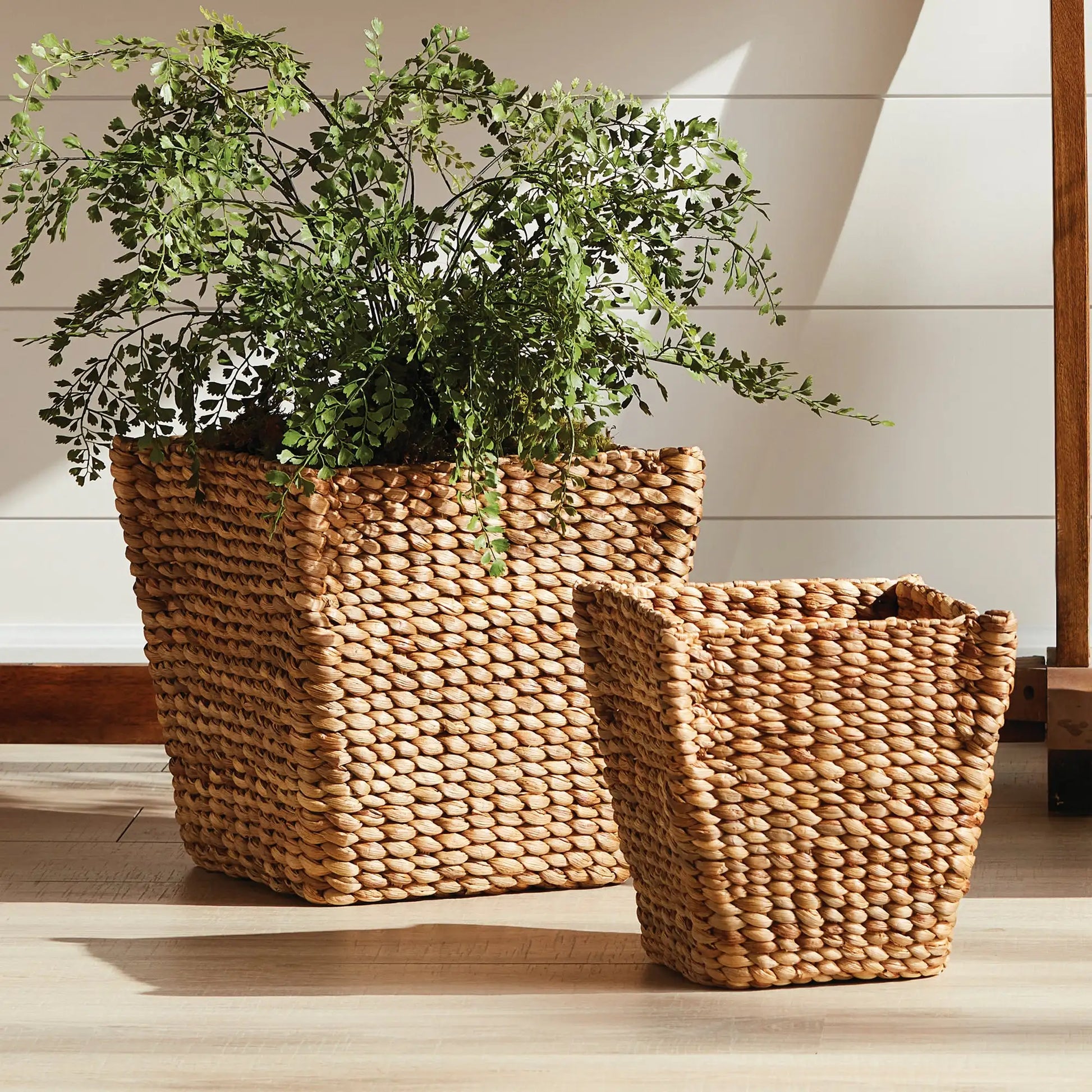 WATER HYACINTH TAPERED BASKETS, SET OF 2 - view 2