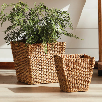 WATER HYACINTH TAPERED BASKETS, SET OF 2 - view 2