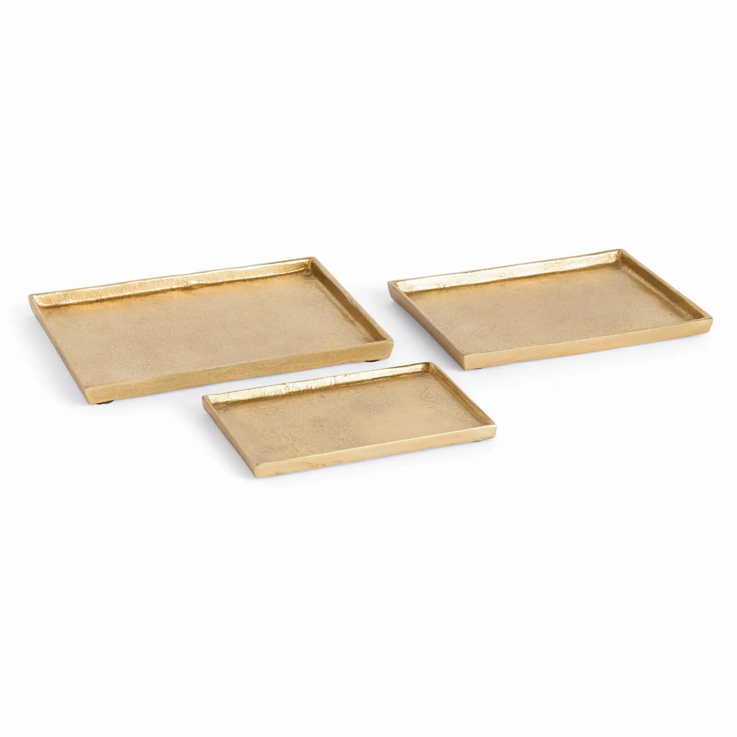BRETT RECTANGULAR DECORATIVE TRAYS, SET OF 3