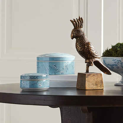 MONARCH EMPRESS ROUND LIDDED CATCHALL BOX SMALL - view 2