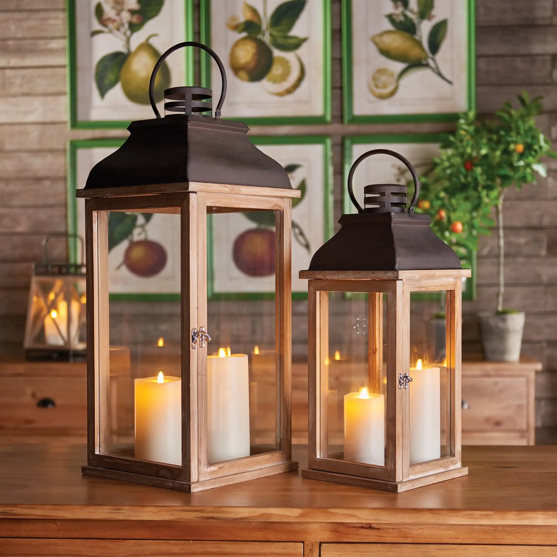 CARMEL LANTERNS, SET OF 2 - view 2