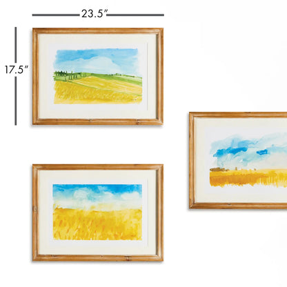 EUROPEAN LANDSCAPE PRINTS, SET OF 3 - view 2